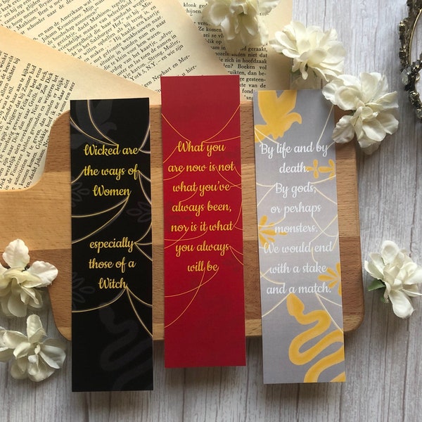Serpent and dove / blood and honey bookmarks