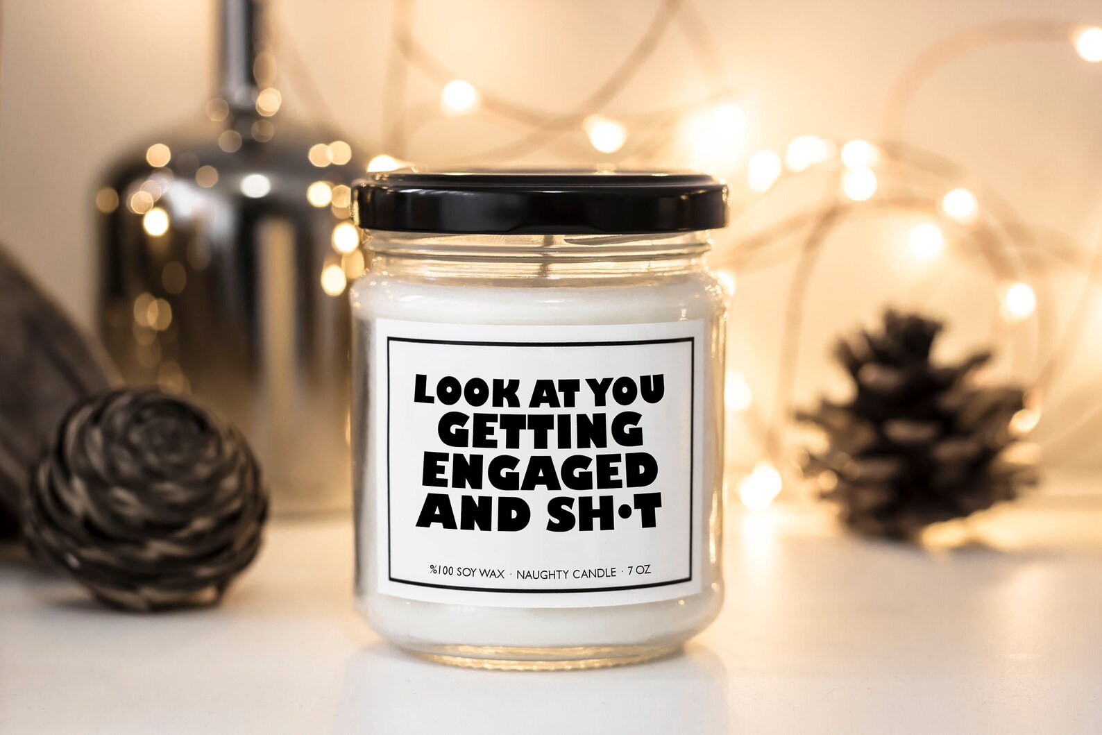 Funny Candle For New Bride Look At You Getting Married and Etsy
