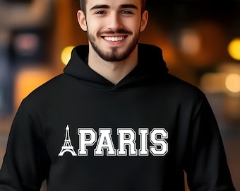 Sudadera con capucha de París, capital de Francia, ciudad del amor, visita a la Torre Eiffel, plan de reunión, regalo
