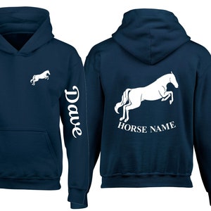 Personalised Horse Hoodie: Equestrian Rider Gift