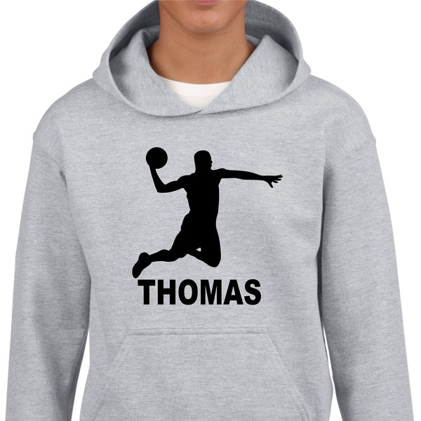 Personalised Hoodie Basketball Player Hoody Basketball Club Basketballer Gamer Court Jump Goal Unisex Adults Kids Women Christmas Gift Hoody