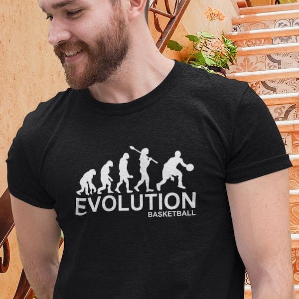 Evolution T-shirt Basketball Evaluation, Basketballer shirt indoor Outdoor Game, Gift For Him Men Women Kids Christmas Present Top