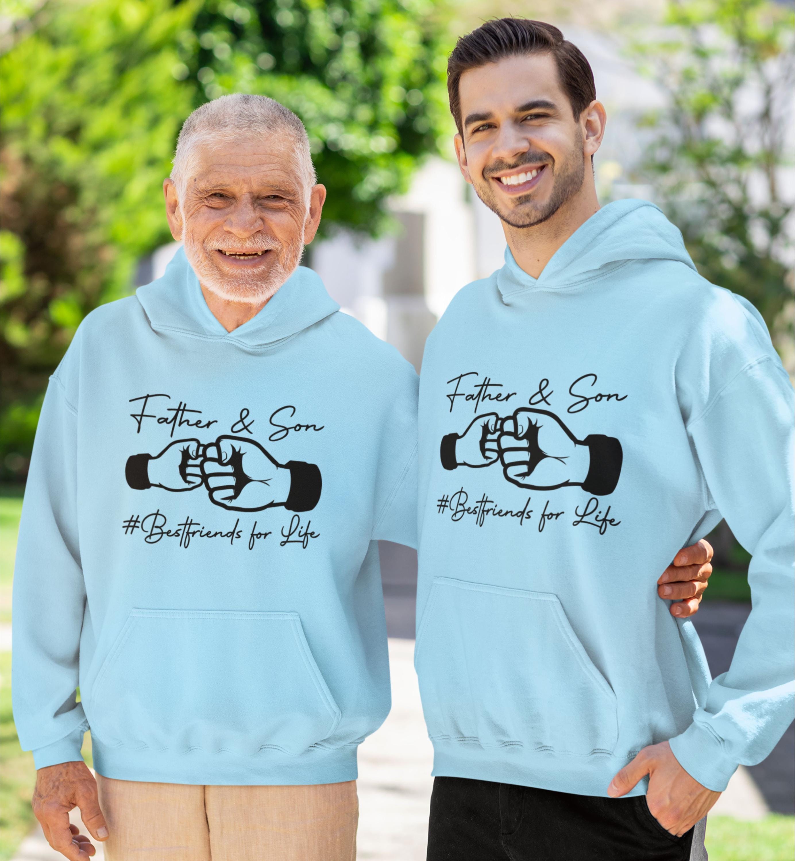 Father Sons Black & Gold Overhead Hoodie Top With Zipped Pockets - FSH