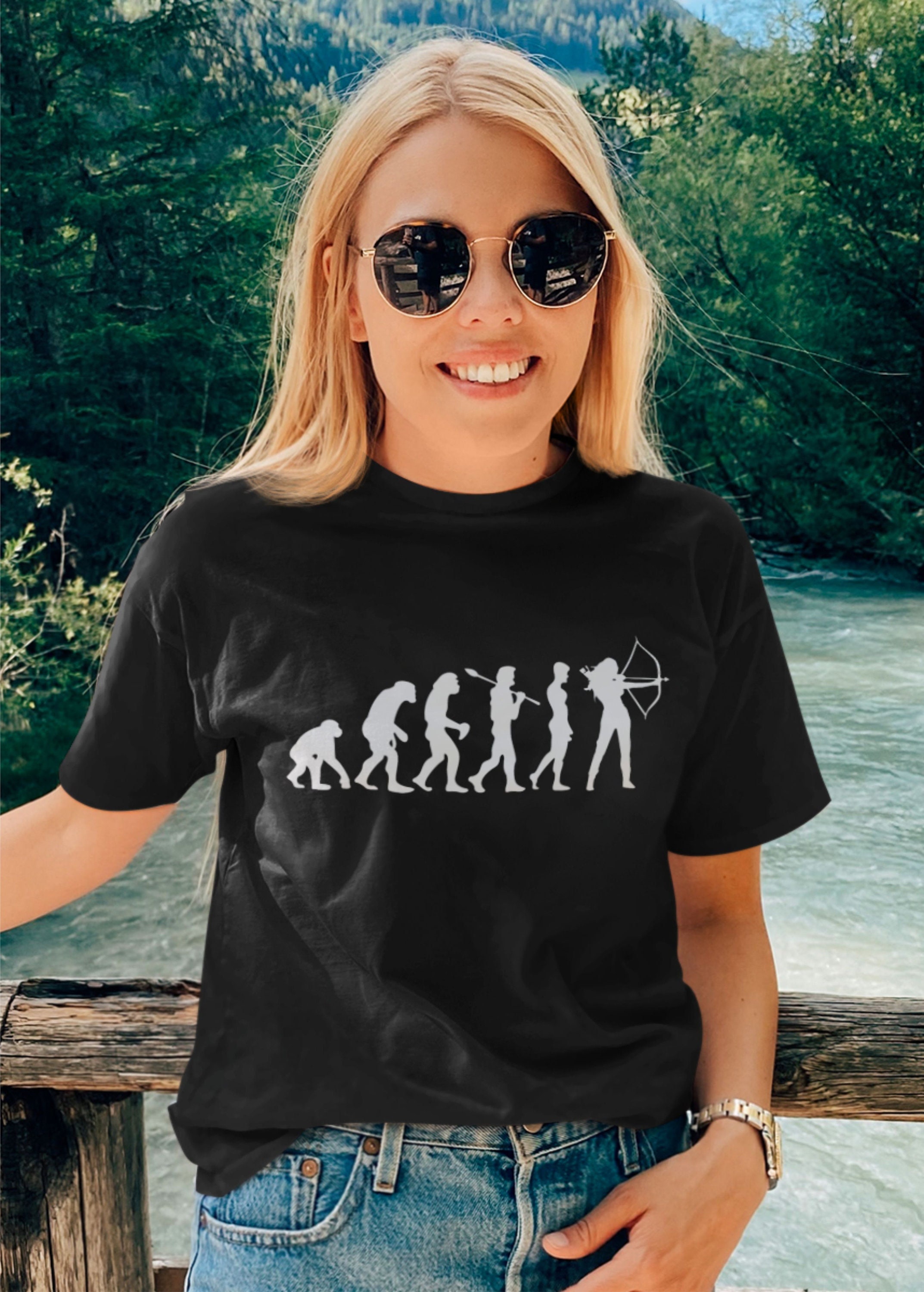 T-shirt Archery Evolution : cadeau archer archer