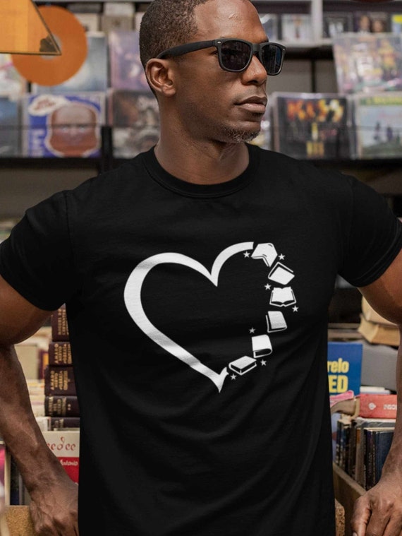 Reading T-Shirt Book Librarian Library Heart Tee Reading T-Shirt Book Librarian Library Heart Tee
