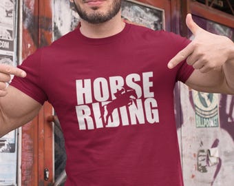 Horse Riding T-shirt, Equestrian Gift for Adults & Kids Riders Xmas Present