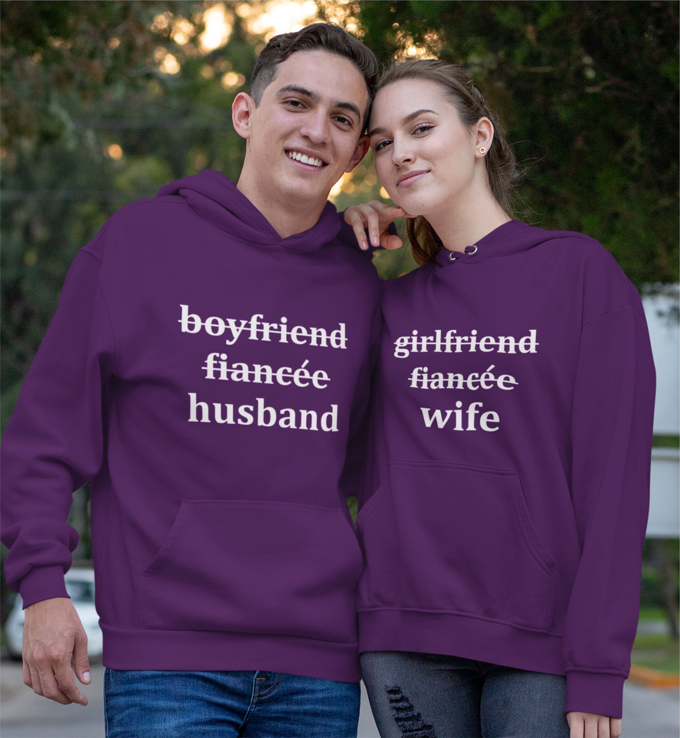Matching Couple Hoodies: Boyfriend, Girlfriend, Husband, Wife - Etsy
