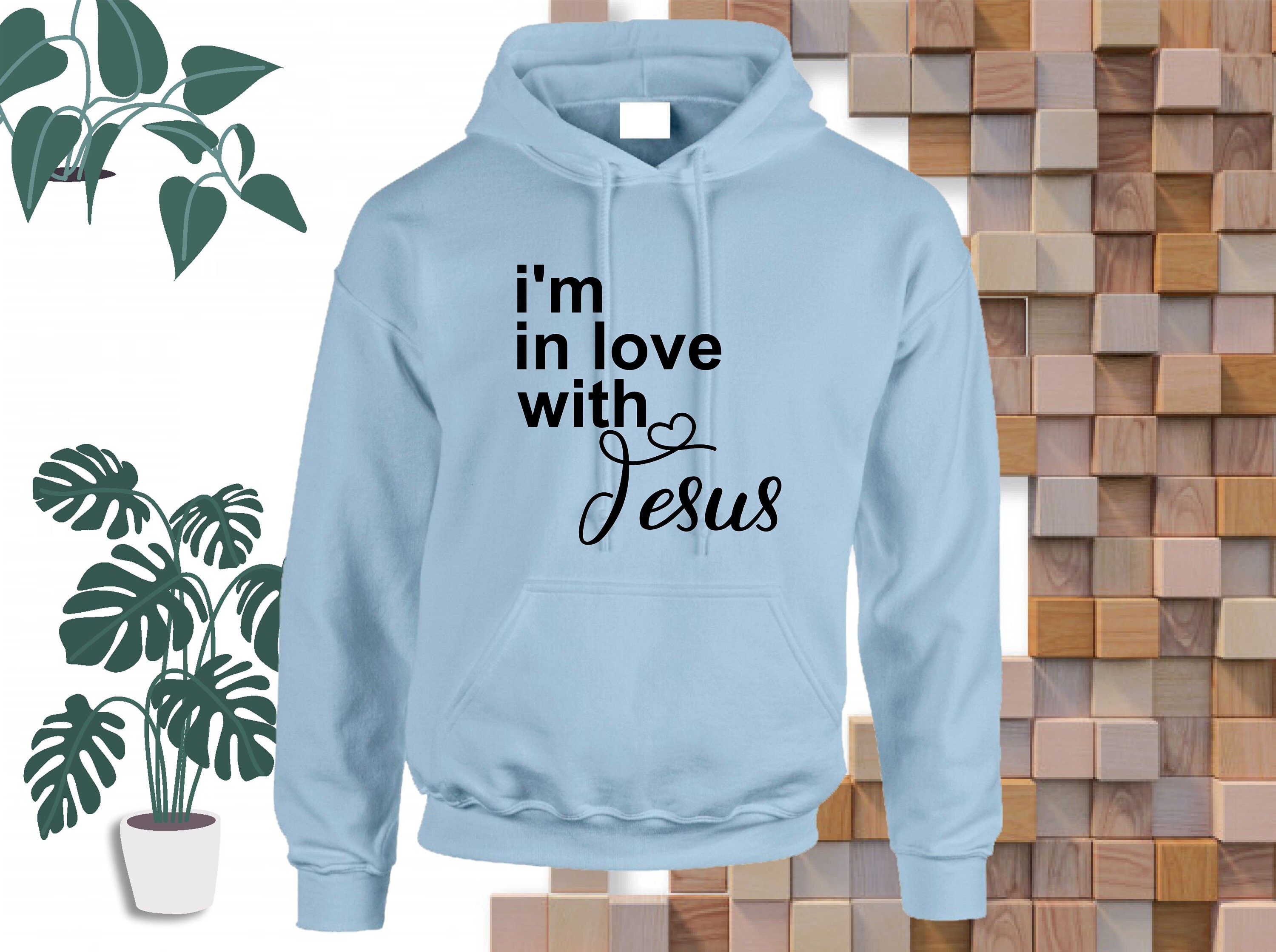 I'm In LOVE With JESUS Printed Hoodie Funny Hoodie Holiday Etsy