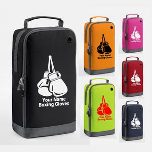 Bolsa de guantes de boxeo personalizada, accesorio deportivo con nombre personalizado, regalo de cumpleaños para boxeador