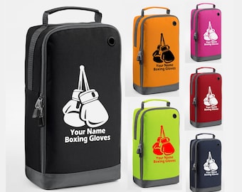 Bolsa de guantes de boxeo personalizada, accesorio deportivo con nombre personalizado, regalo de cumpleaños para boxeador