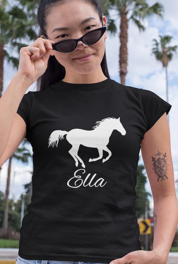 caballo personalizada camiseta ecuestre - Etsy
