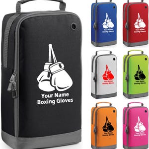 Sac boxer personnalisé Votre nom Gants de boxe Ring Punch de boxe Spectacle sportif/Accessoire Gamer Événement sportif Garçons Filles Sac cadeau de Noël