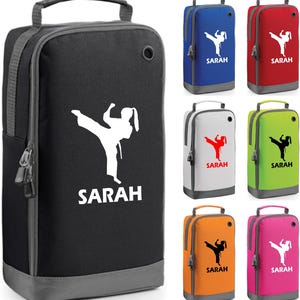 Personalisierte Karate Girl Bag Jeder Name Martial Arts Judo Sport Show / Accessoire Gamer Sporting Ring Fighter Geburtstag oder Weihnachten Geschenk Tasche
