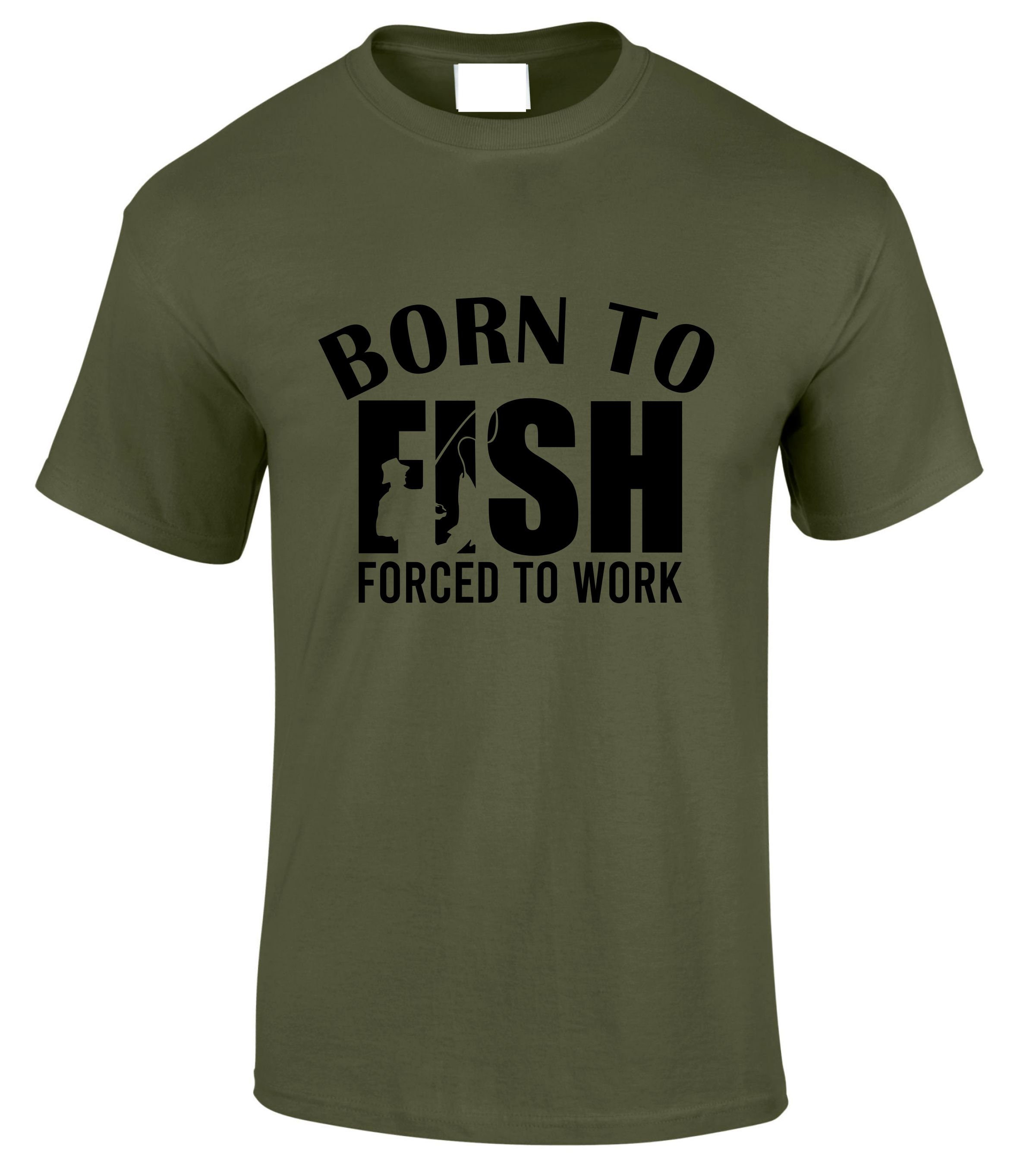 FISHERMAN T-shirt Born to Fish Forced to Work Fishing Fish River or Lake  Fumbling Groping Dad Grandad Uncle Present Birthday Gift Top -  Canada