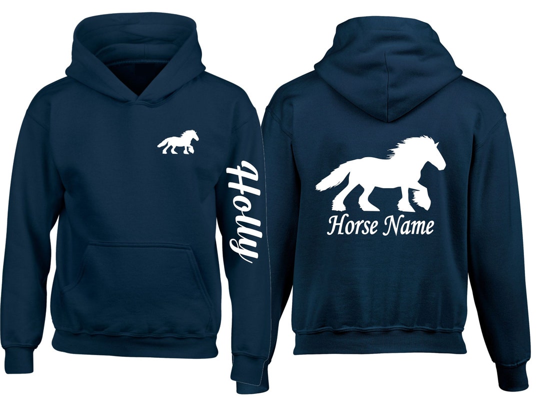 Sudadera con capucha personalizada de caballo gitano, con