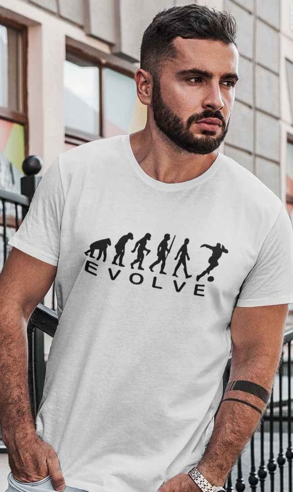 fungere Tilsvarende dekorere Buy Evolution T-shirt Football Evaluation Funny Tshirt Unisex Online in  India - Etsy