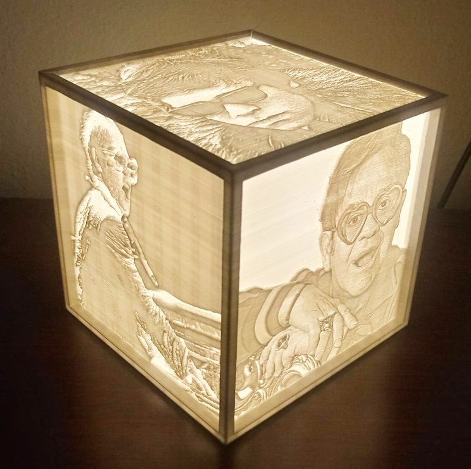 3d printed photo frame light box night lamp light room D10 Etsy