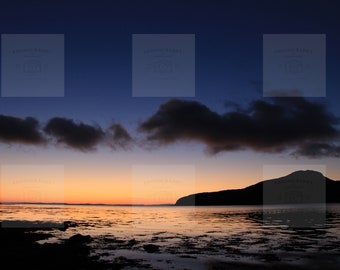 Holy Isle at Sunrise. Holy Isle Photography Print. Holy Isle Print. Scottish Photography prints