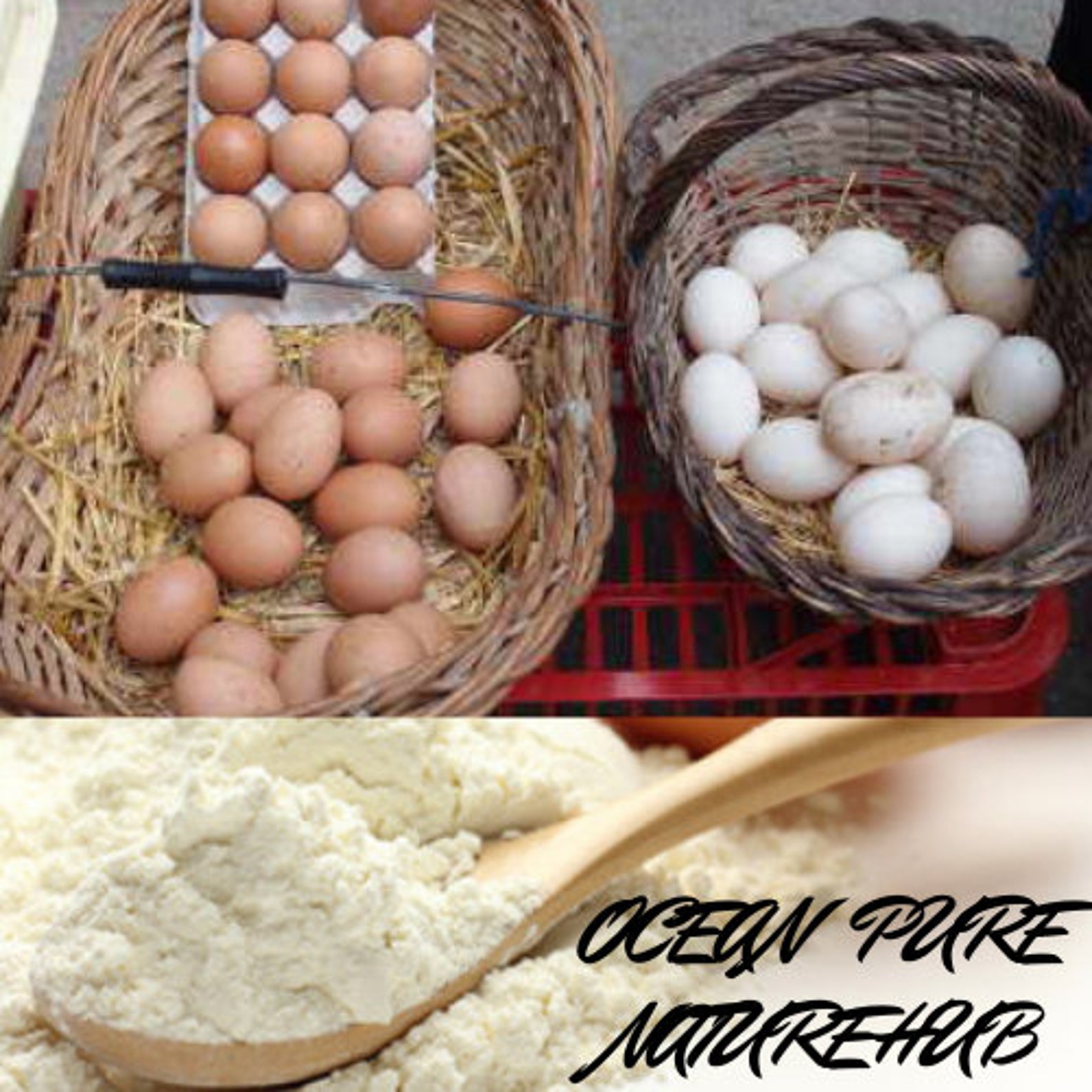 Pure Natural Chicken Eggshell Calcium Powder Handmade 100 Etsy