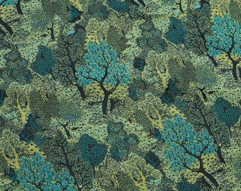 Grüner Wald Jacquard-Stoff für die Herstellung von Kleidern Wohndekor 150 cm breit - wird lose angeboten