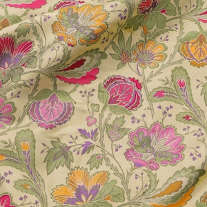 Preciosa tela jacquard floral para confección de vestidos, tapicería con brocado floral, 58&quot; de ancho, se vende cortada a medida.