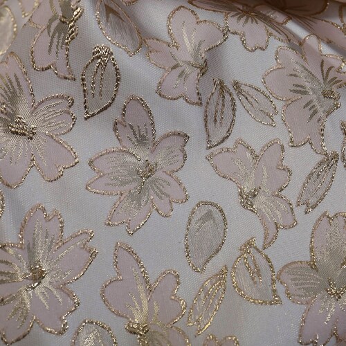Flower Brocade Fabric by the Yard Silk Jacquard Brocade - Etsy