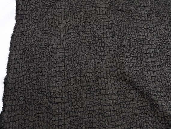 Embossed Black Snake Jacquard Fabric Bubble Cloth 58 Wide Sold by the Yard  