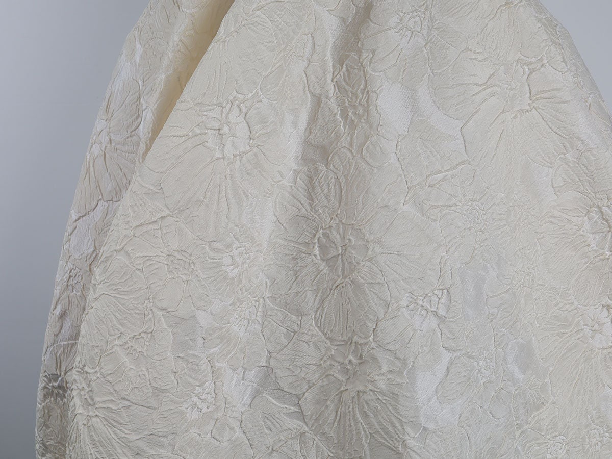 Ivory Embossed Flower Jacquard Fabric 60 Wide Sold by - Etsy