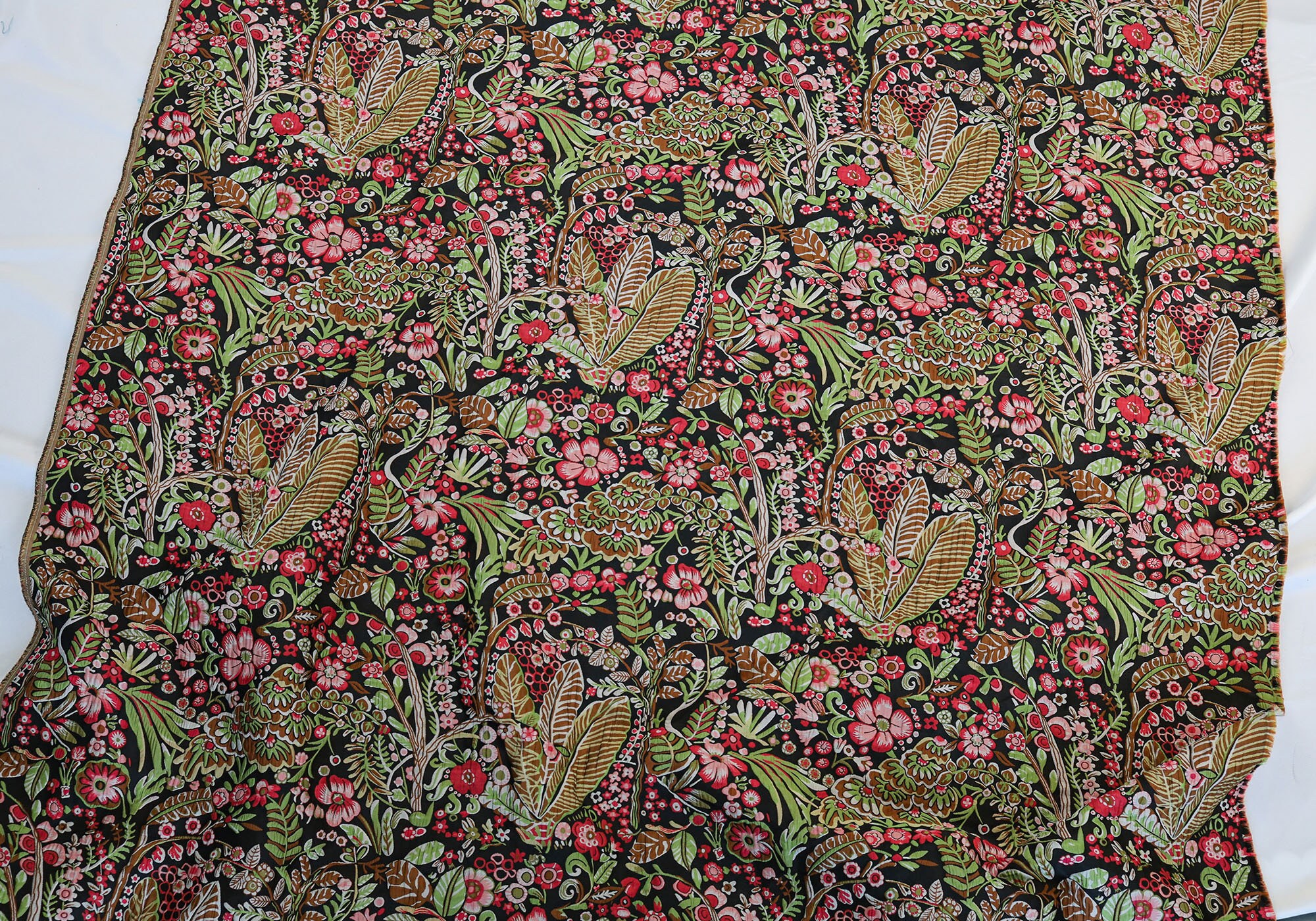 Beautiful Floral Plant Embossed Jacquard Fabric for Etsy Australia