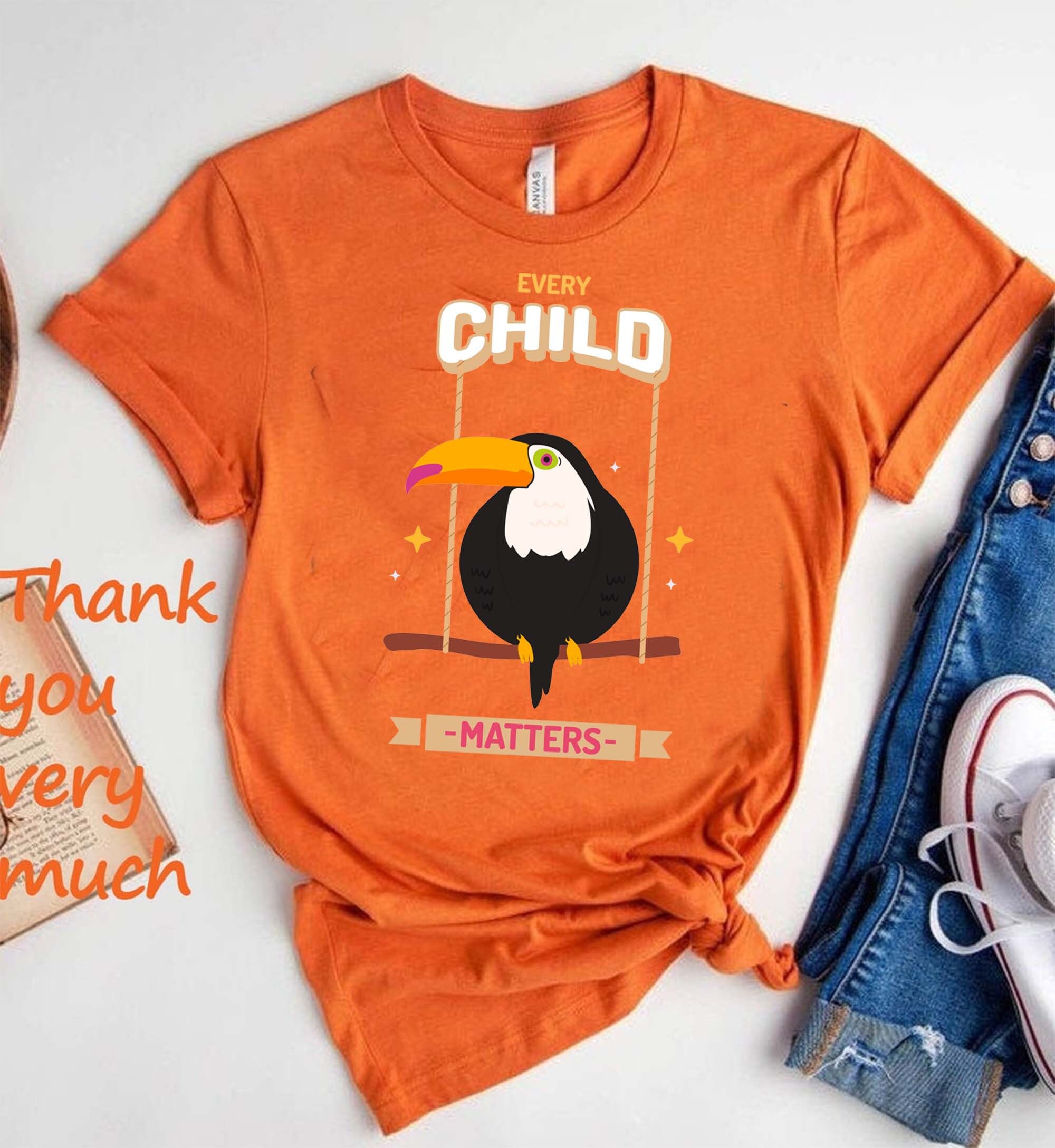 orange shirt that supports indigenous