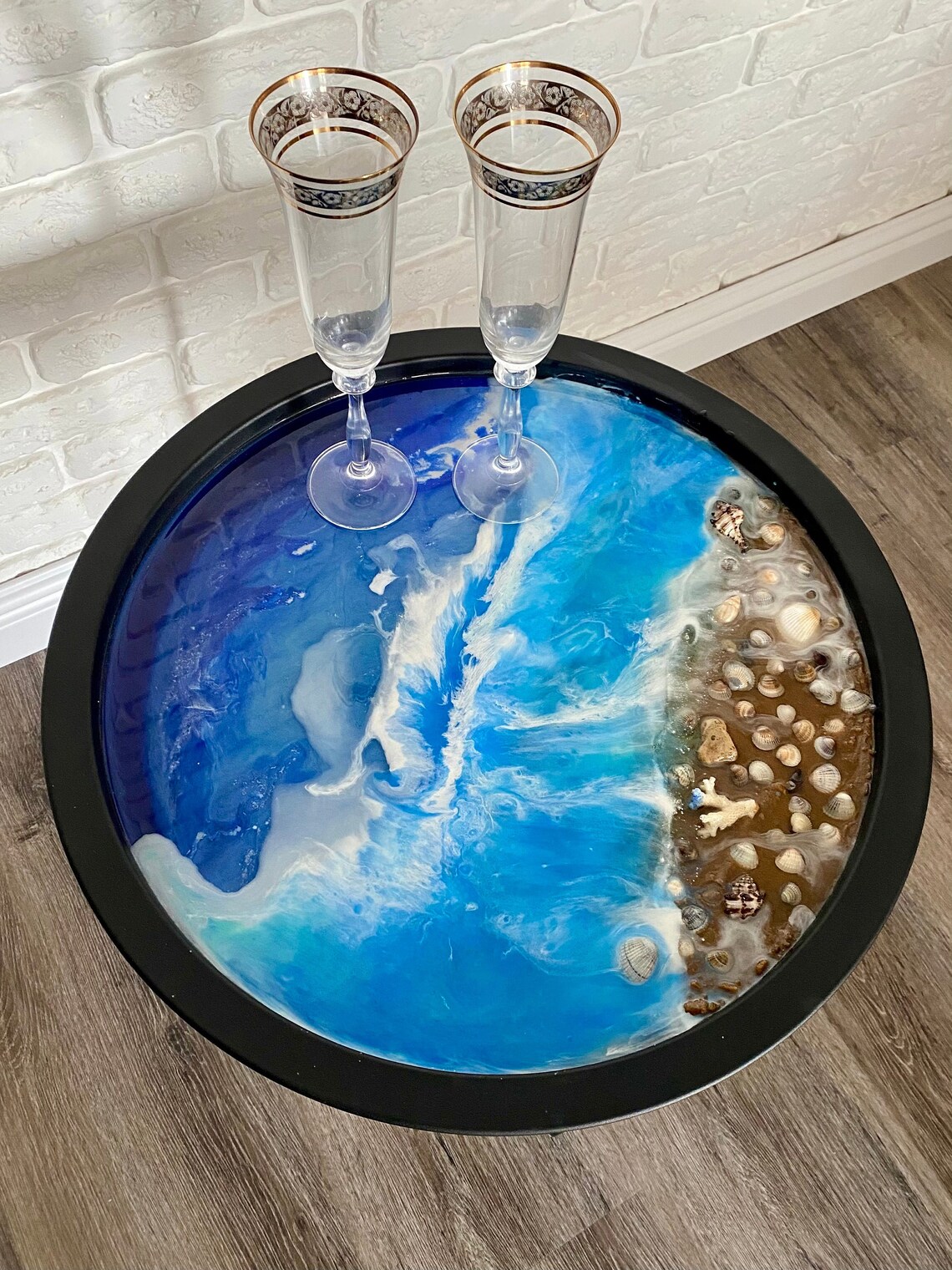 Table / Resin art table / sea resin / sea table / coffe table Etsy