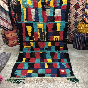 Tapis Azilal servante brebre vintage tapis azilal du maroc azilal taille 120x210 cm
