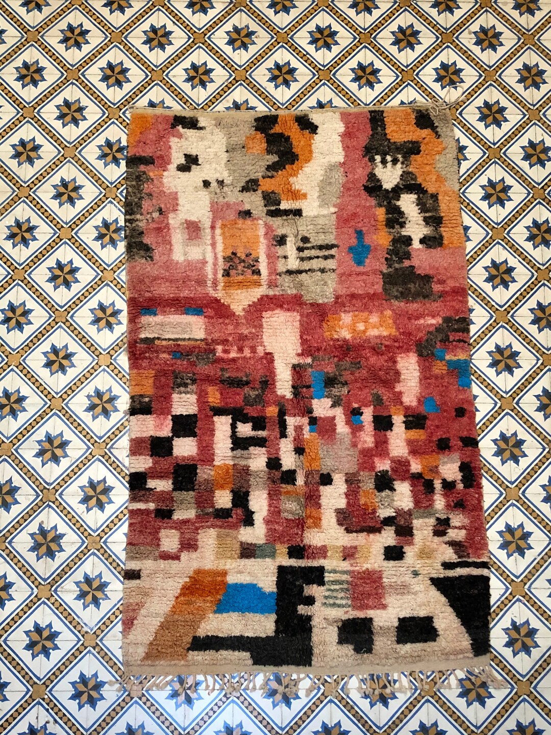 Boujad Rugs Handmade Wool Brebre Handmaid Rug Boujad Morocco Brebre