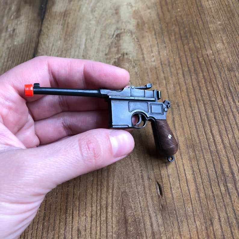 Buy Replica Gun Mini Gun Mauser C96 Cap Gun Realistic Toy Gun Miniature