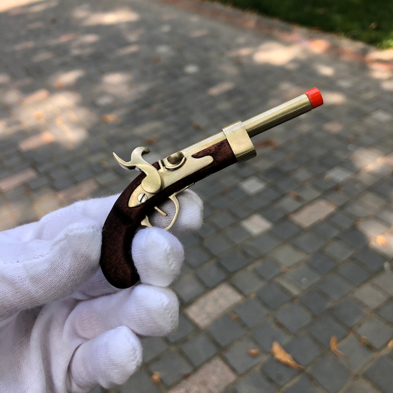 Replica Gun Flintlock Cap Gun Flintlock Pistol Mini Gun Pirate
