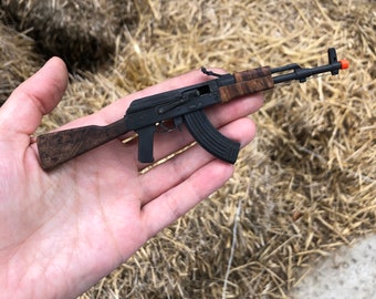 Miniature rifle AK-47 (scale 1:6) — military model