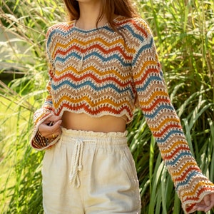 Wavy Crochet Sweater *PDF PATTERN DOWNLOAD*