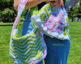 Wavy Daisy Purse *CROCHET PATTERN*