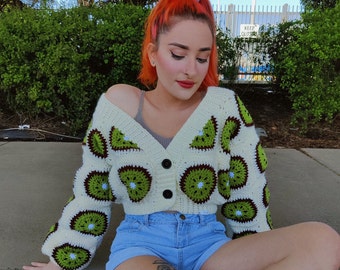 Kiwi Cropped Cardigan *CROCHET PATTERN XS/S*