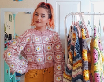 Daisy Sweater *PDF CROCHET PATTERN Download*