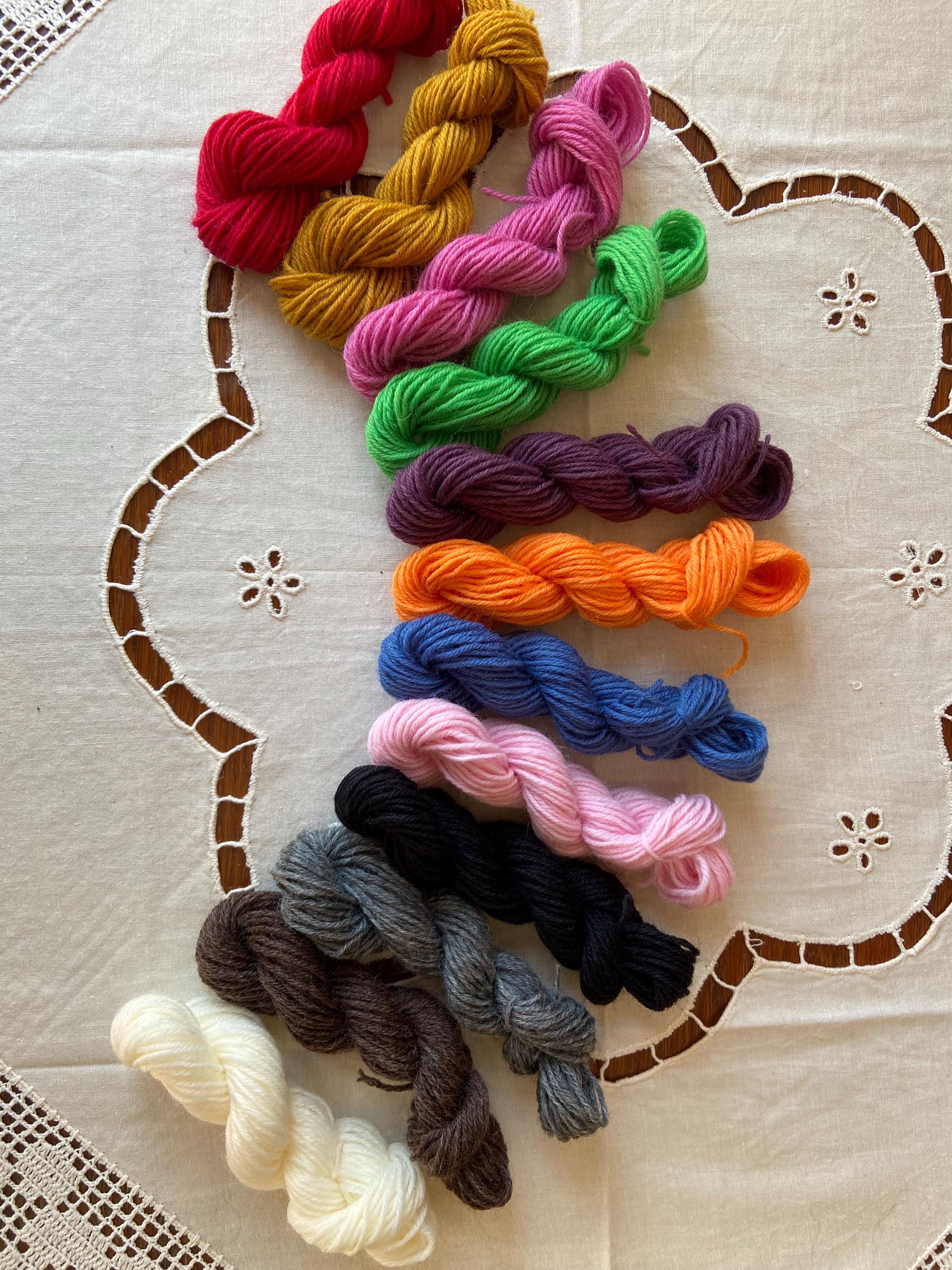 Scrappy Sock Yarn Box: 12 Mini Skeins - Colourwork Knitting Project