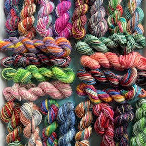 Scrappy Sock Yarn Box: 24 Colorful Mini Skeins Knitting Project