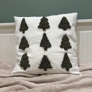 Funda de cojín navideña de lona de algodón, decoración festiva, hogar navideño, decoración del hogar