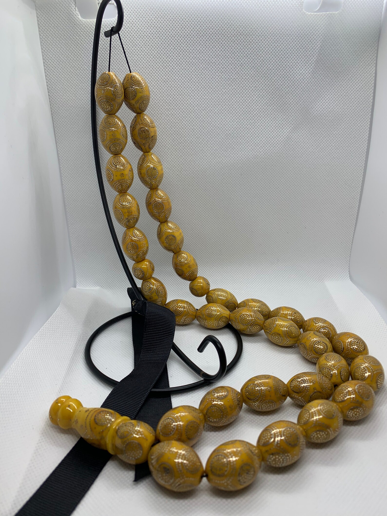 100 Pressed Amber Prayer Beads / Necklace / Rosary Etsy