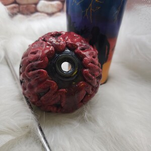 22oz Zombie tumbler|| 3D tumbler || horror lover || Walking dead brain || coffee water cup.