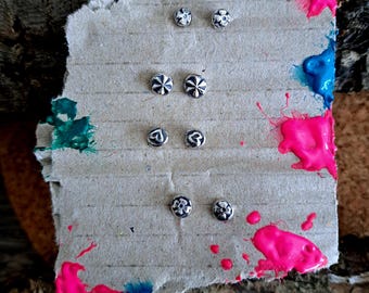 Stud earrings silver stud earrings minimalist stud earrings flower stud earrings