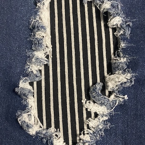 Stretch-Jeans-Patch, einfach anzubringen, um Löcher zu reparieren, Risse, perfekt für Kniebereiche, dies ist ein Aufnäher zum Aufbügeln
