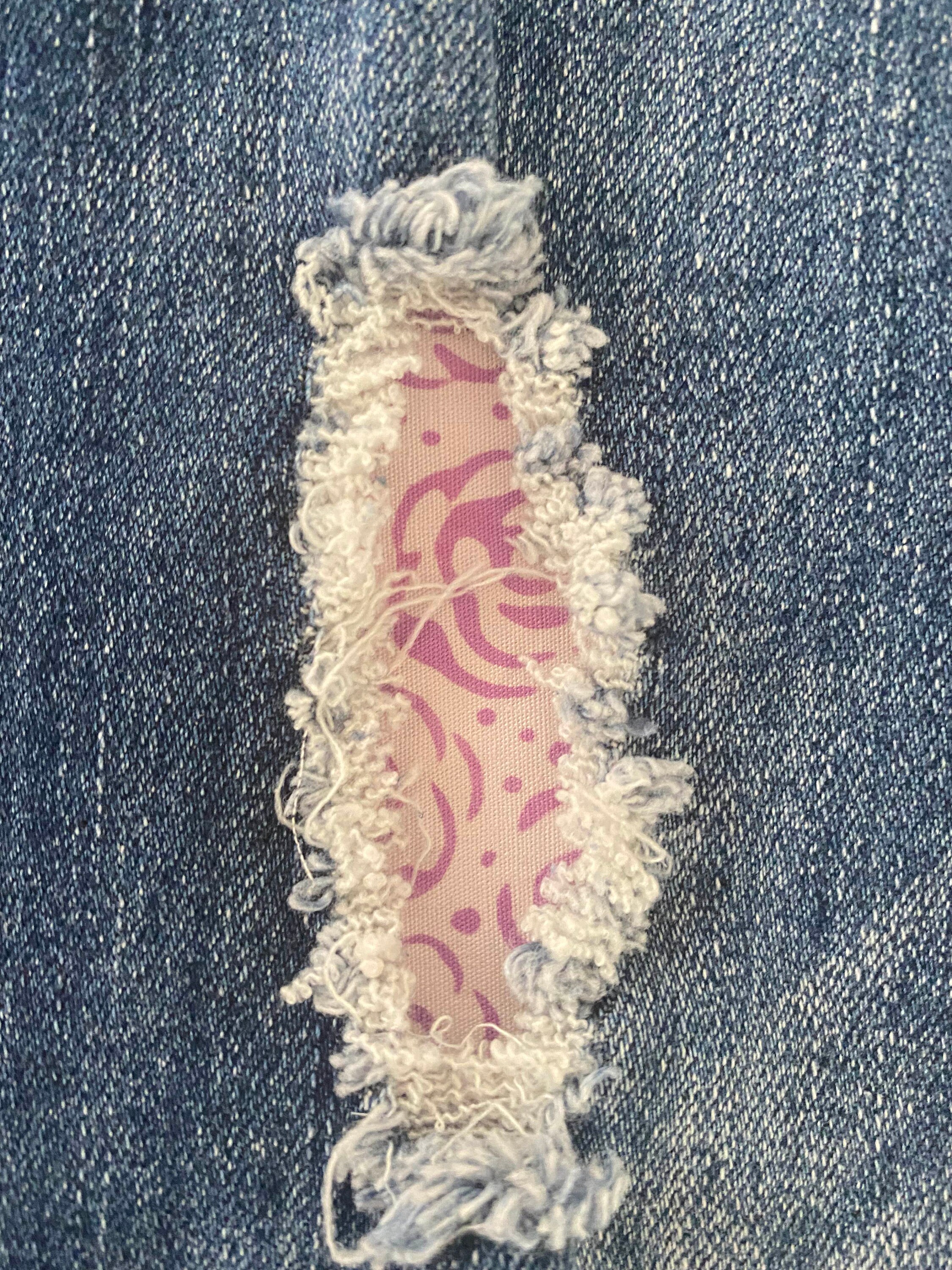 Batik Purple Flower Patch, Iron on Patch for Denim, Patches for Jeans ...