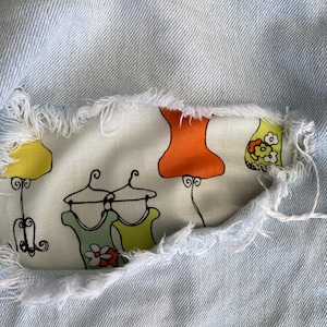 Vintage Aufnäher, Flicken für Jeans, Flicken für Jeans, einfach anzubringen Aufnäher, Jeans Reparatur, Stoff Flicken, vintage print, handmade