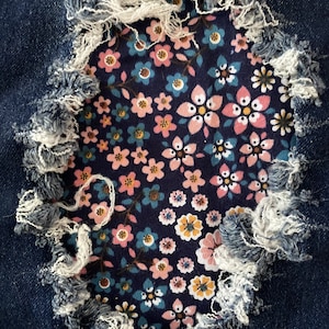 Stretch Floral Assorted Jeans Patch, einfach anzubringen, um Löcher, Risse zu reparieren, perfekt für Kniebereiche, Aufnäher zum Aufbügeln, Blumenmuster
